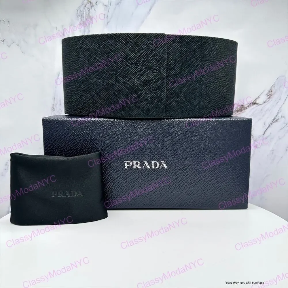 New PRADA Sunglasses Brown Striped Laguna Aviator Shield Mask New